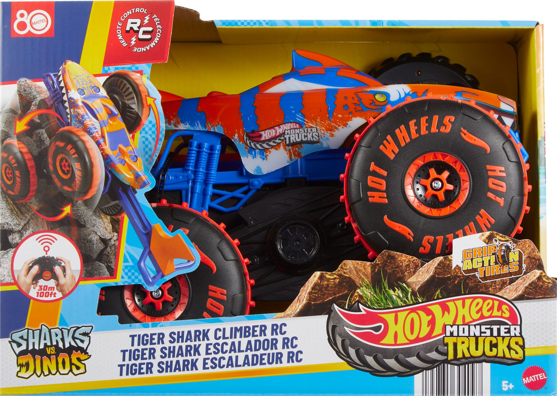 Hot Wheels Monster Trucks Tiger Shark Climber RC Vehicle