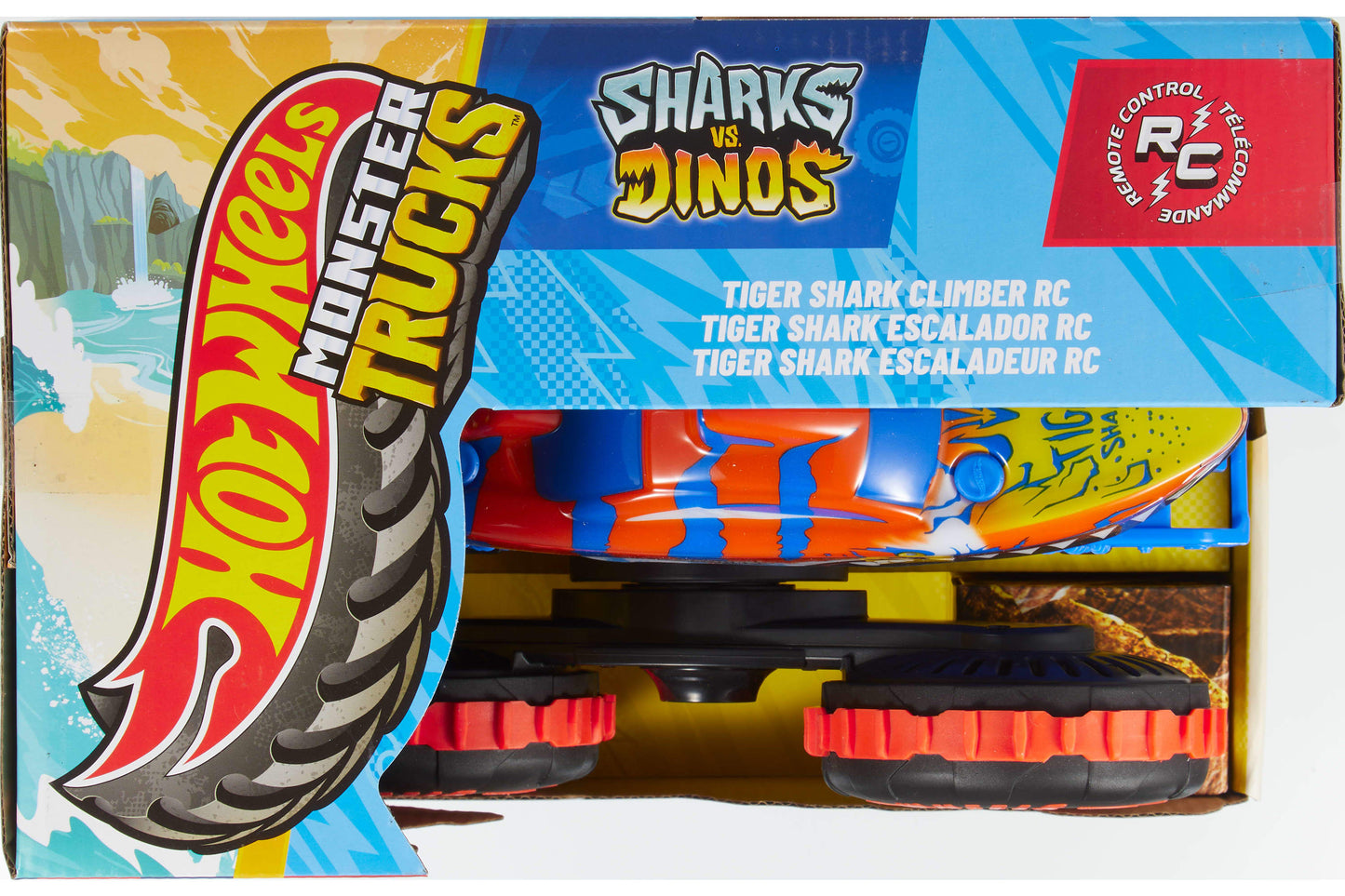 Hot Wheels Monster Trucks Tiger Shark Climber RC Vehicle