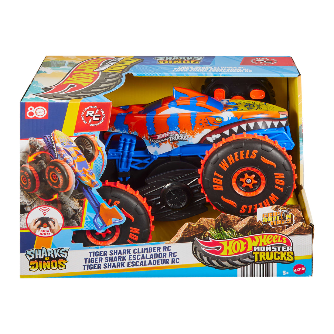 Hot Wheels Monster Trucks Tiger Shark Climber RC Vehicle