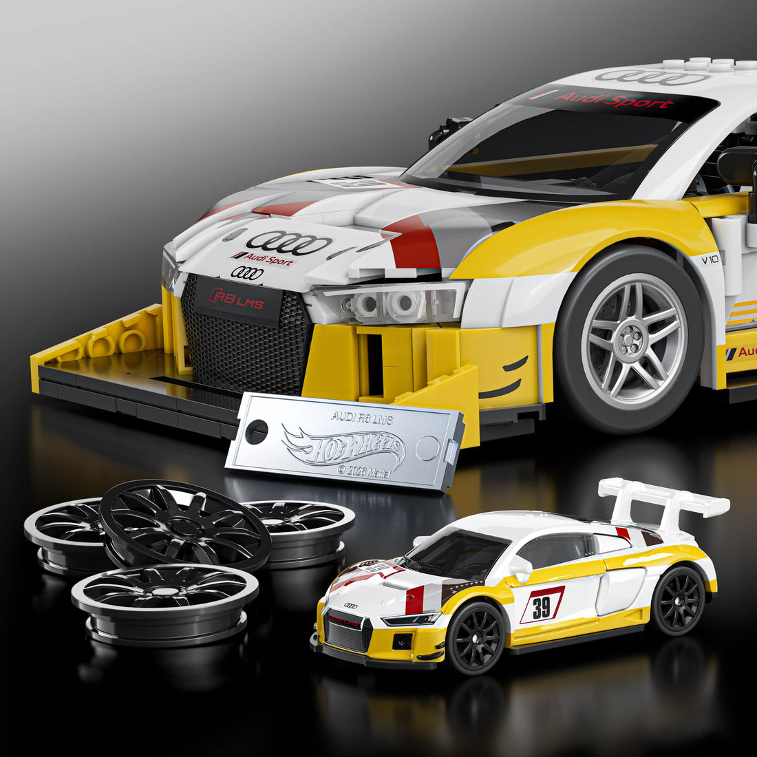 Mattel Brick Shop Hot Wheels '15 Audi R8 LMS