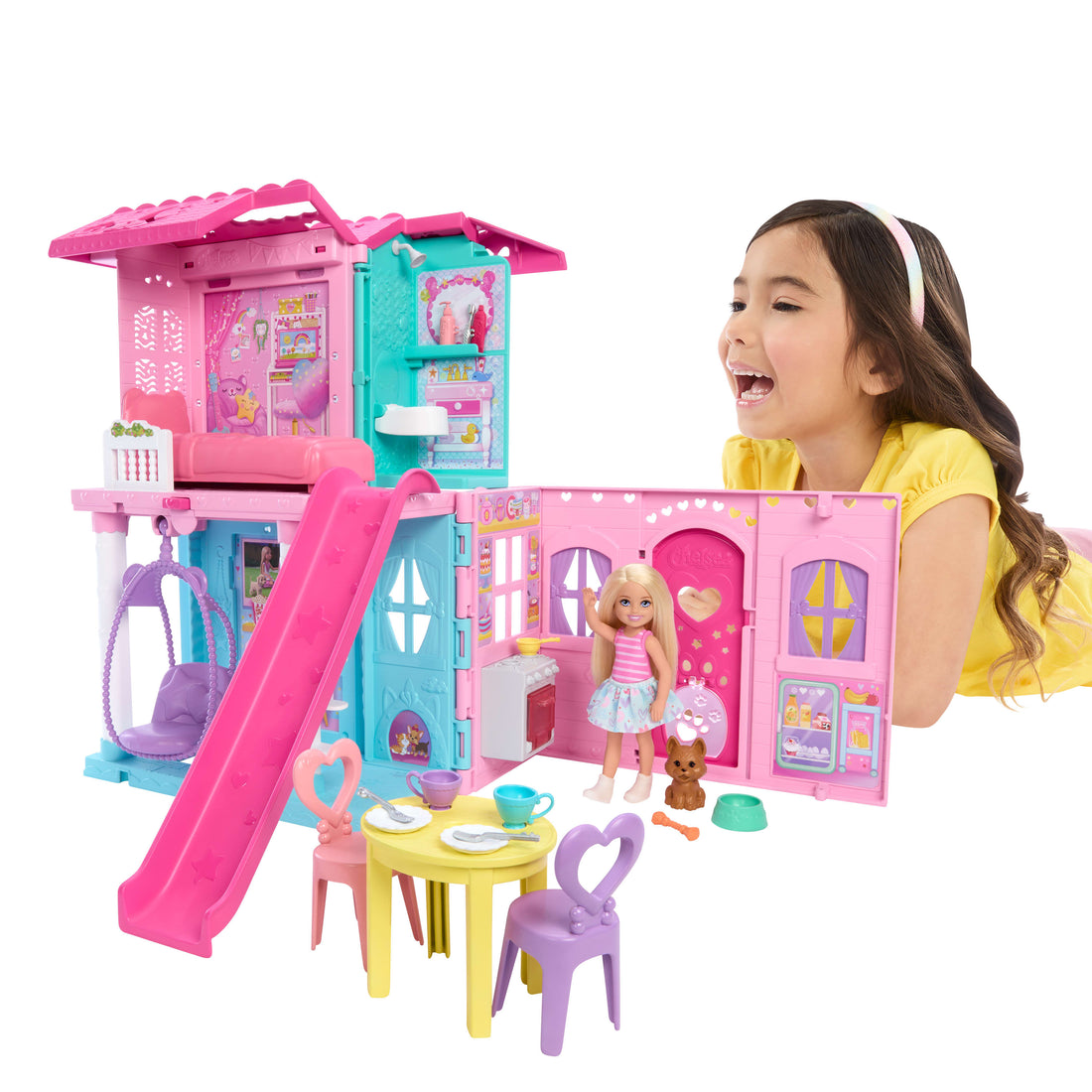 Barbie Chelsea Pop-Up Doll House with Doll & Accessories