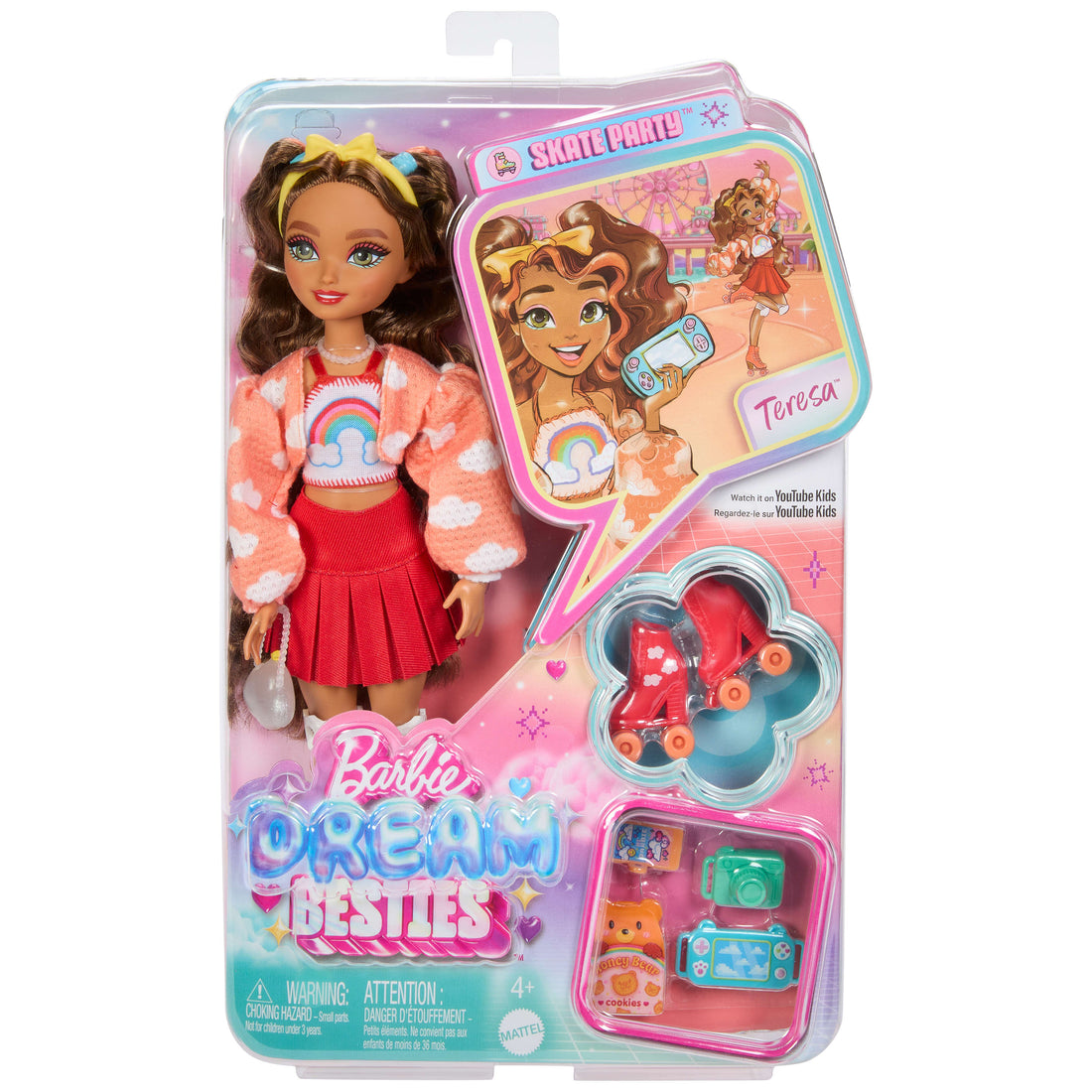 Bundle: Barbie Dream Besties Roller Skate 4 Pack