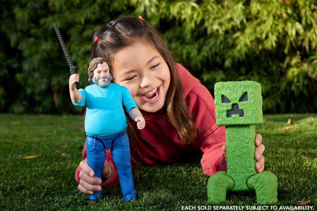 Bundle: Minecraft Steve + Creeper Action Figures