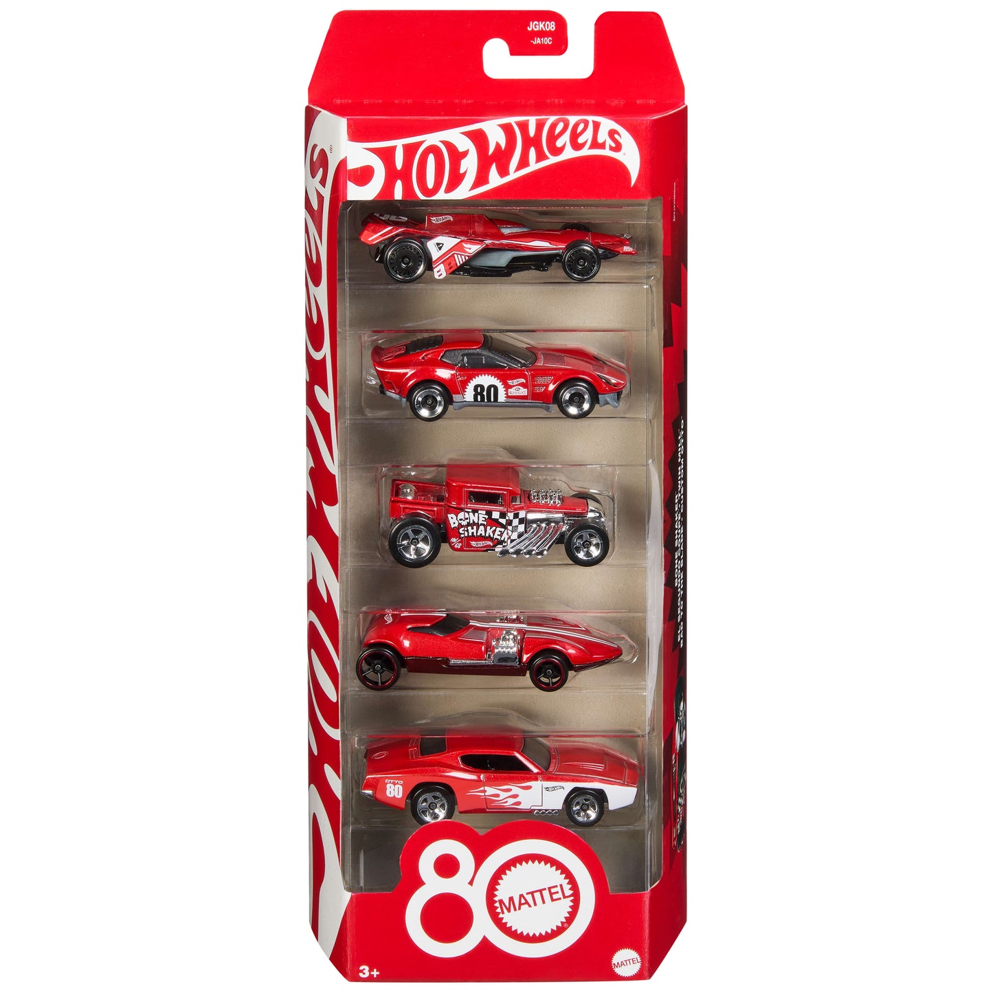 Hot Wheels Core Mattel 80th Anniversary 5-Pack of 1:64 Scale Cars