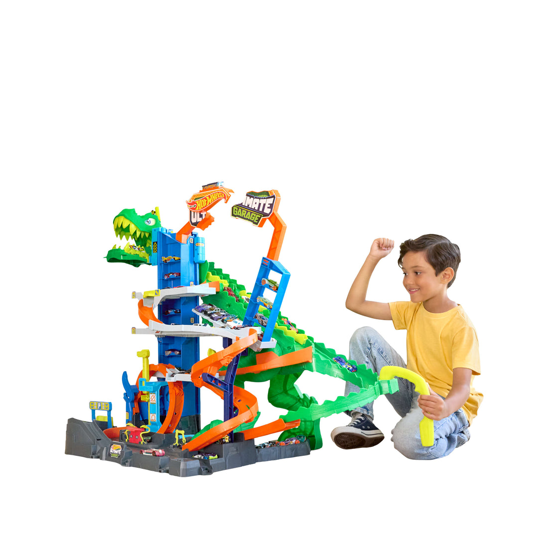 Hot Wheels City Ultimate T-Rex Garage