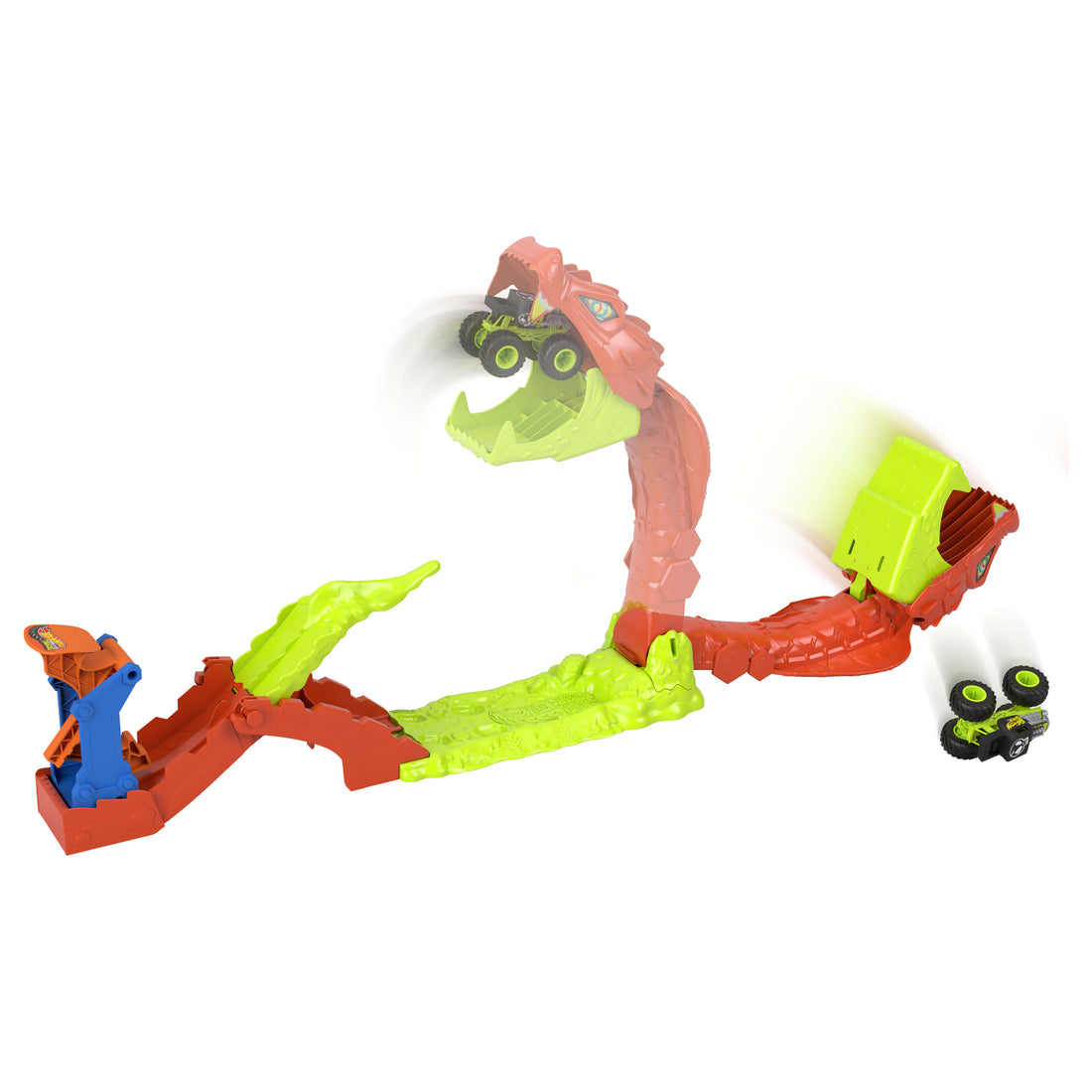 Hot Wheels Monster Trucks Snake Slam Takedown Playset