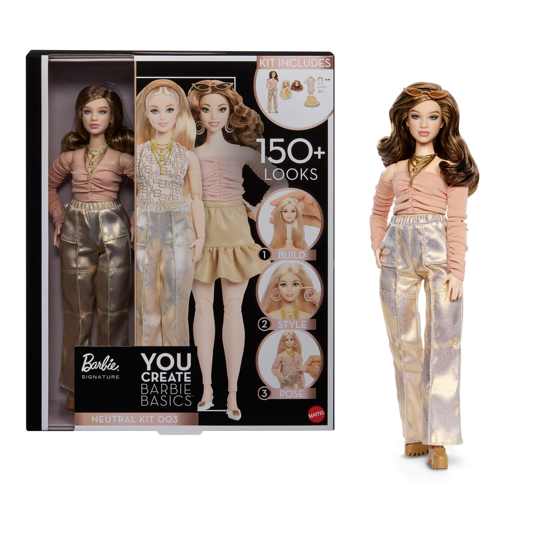 Bundle: Barbie You Create Neutral Kit - 3 Dolls