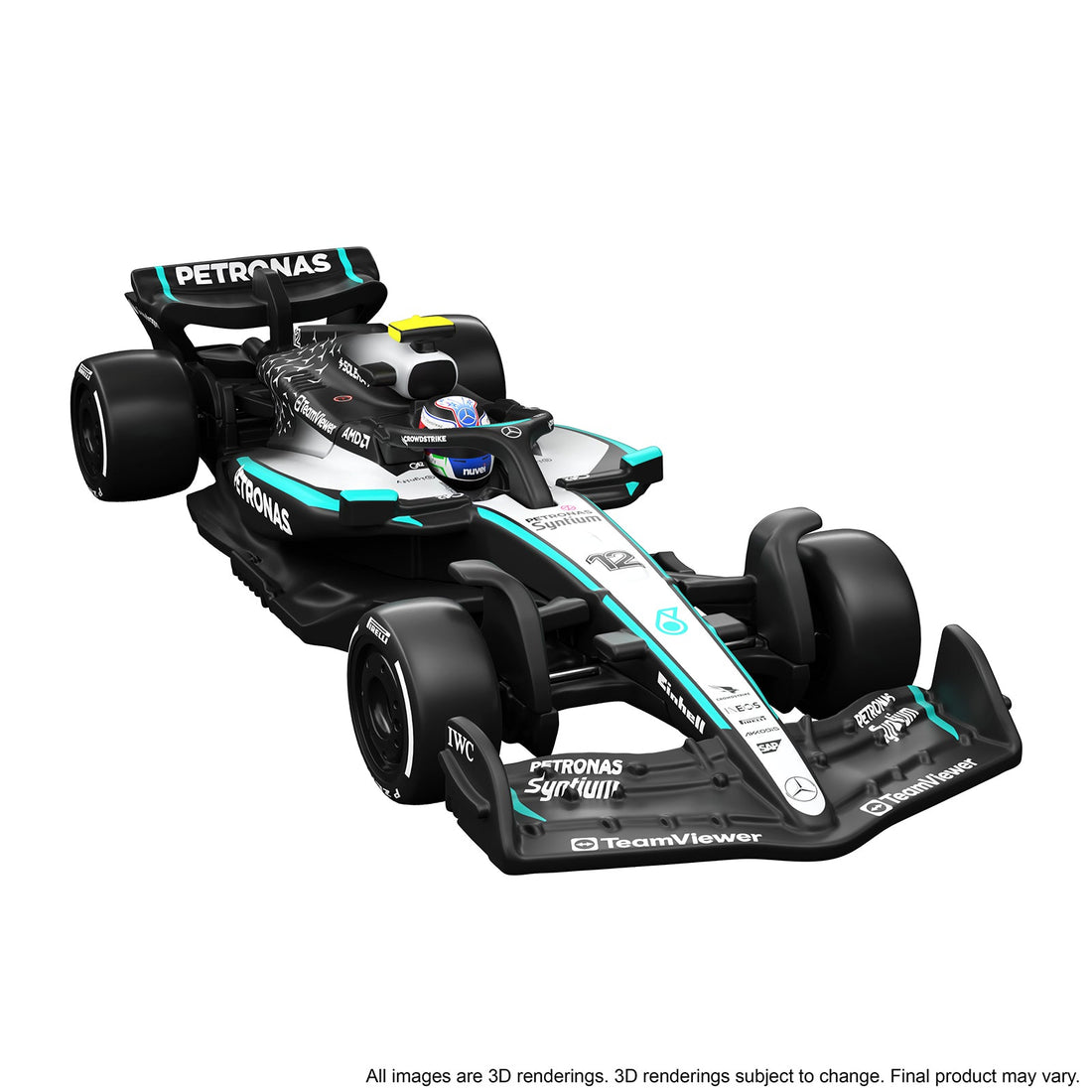 Hot Wheels Premium Collectible Mercedes-AMG PETRONAS Formula One Team Car - Kimi Antonelli