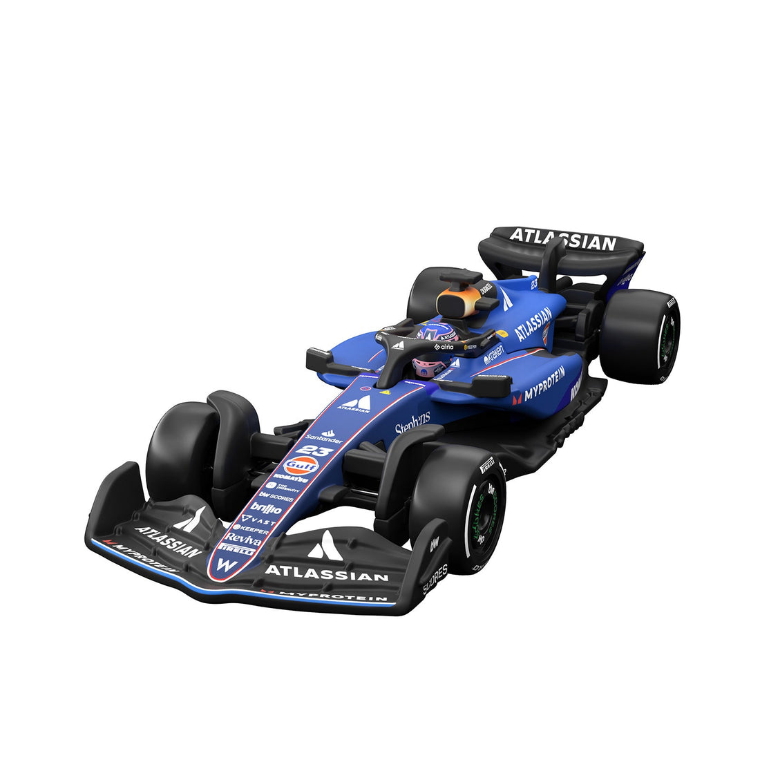 Hot Wheels Premium Collectible Atlassian Williams Racing Car - Alex Albon