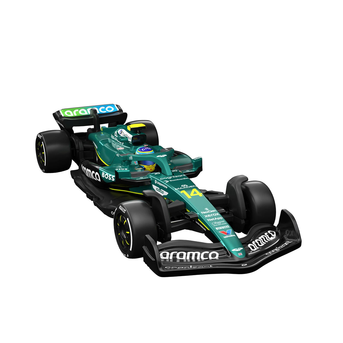 Hot Wheels Premium Collectible Aston Martin Aramco Formula One Team Car - Fernando Alonso