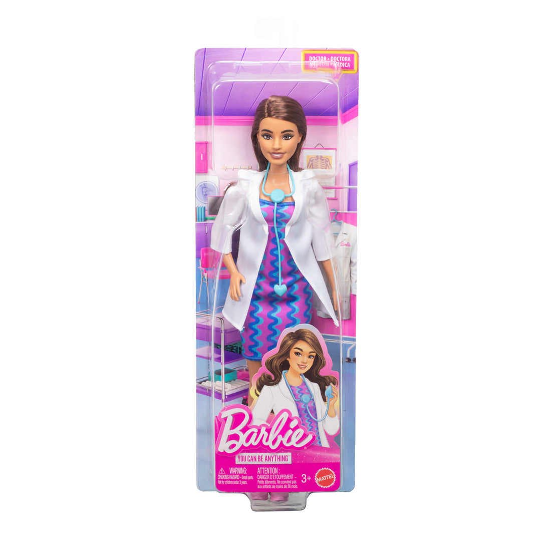 Barbie Careers Doctor Doll & Accessory, Fashion Doll Wearing Removable Look with Stethoscope