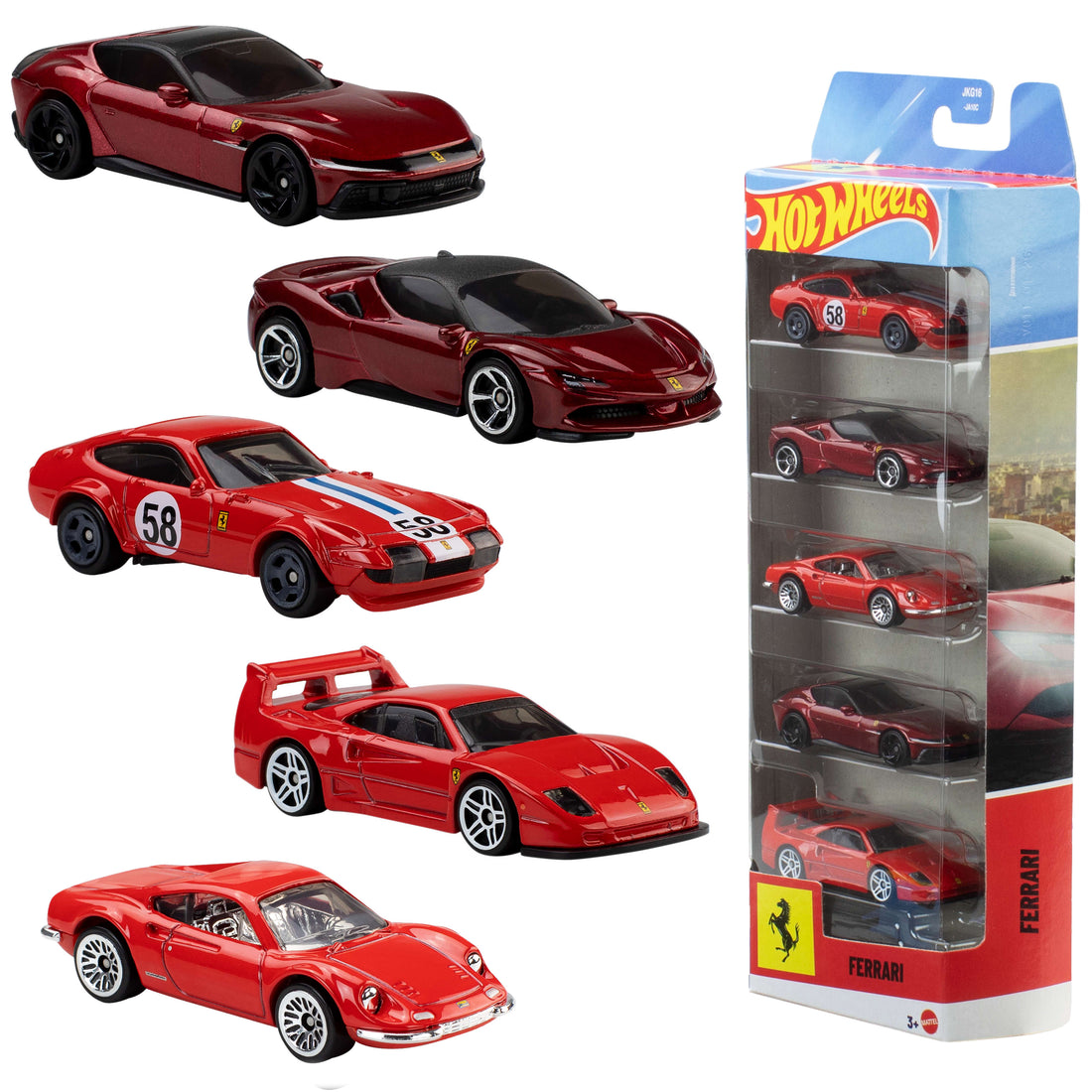 Hot Wheels Ferrari 5-Pack