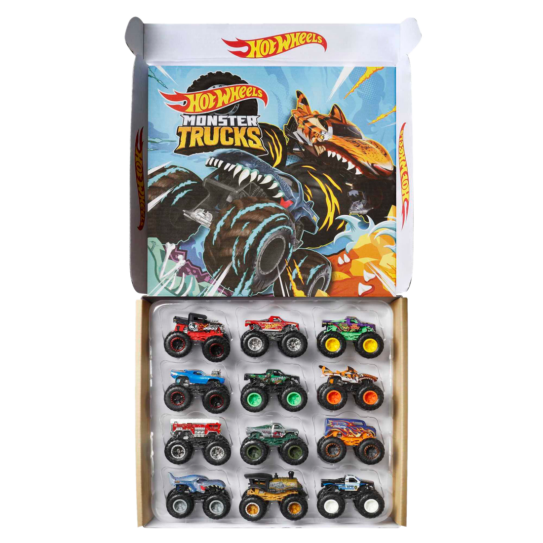HOT WHEELS MONSTER TRUCKS ULTIMATE CHAOS 12PK 1 Vehicle