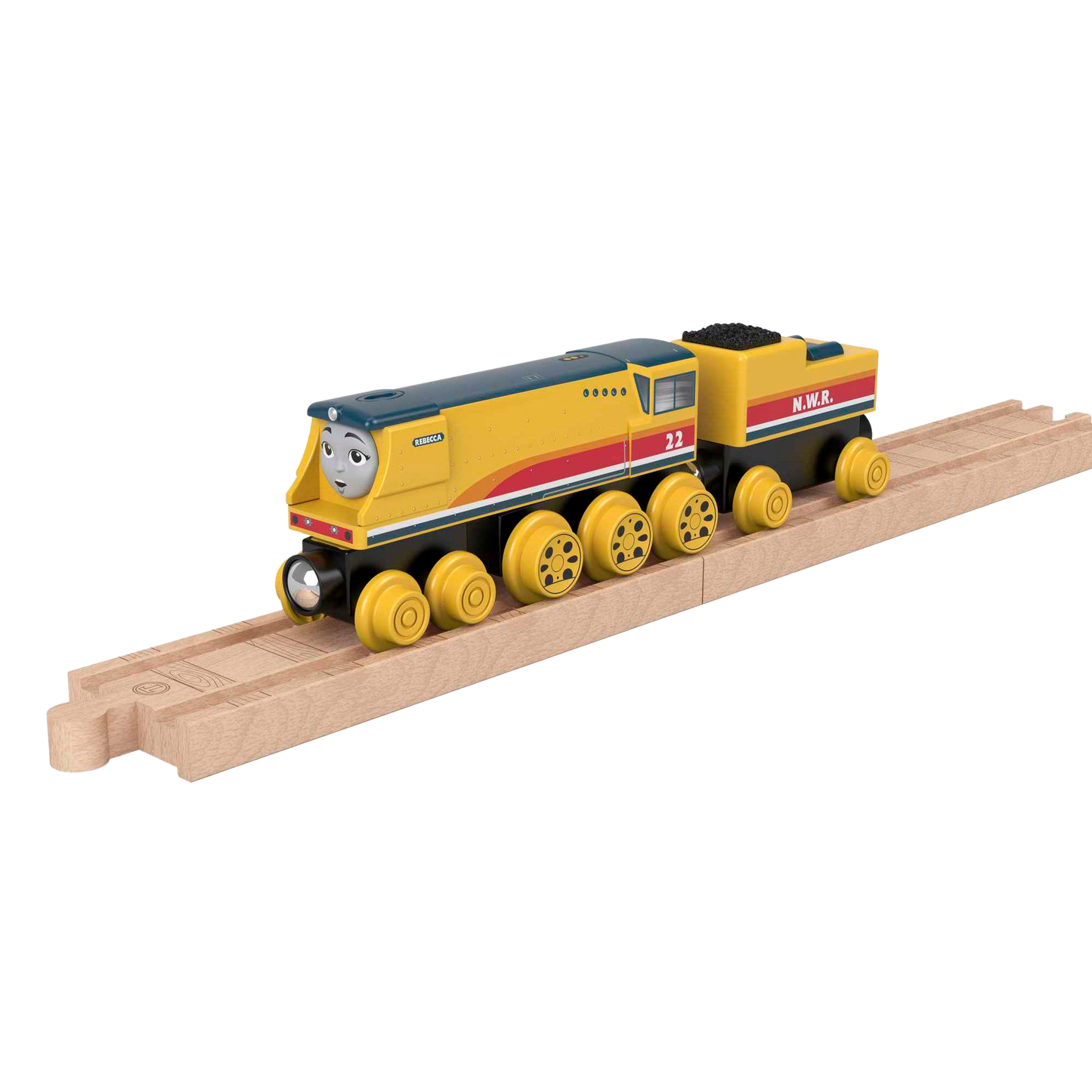 Fisher-Price Thomas & Friends Wooden Railway Rebecca Engine and Coal-Car- Dupliacte