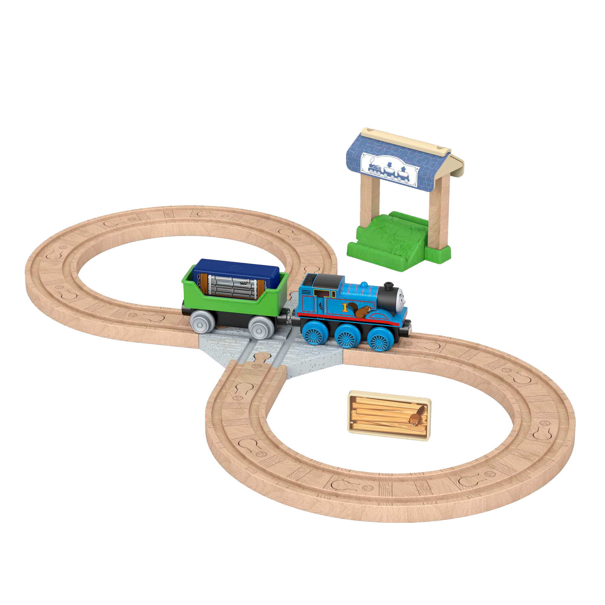 Wooden railway thomas trains hotsell