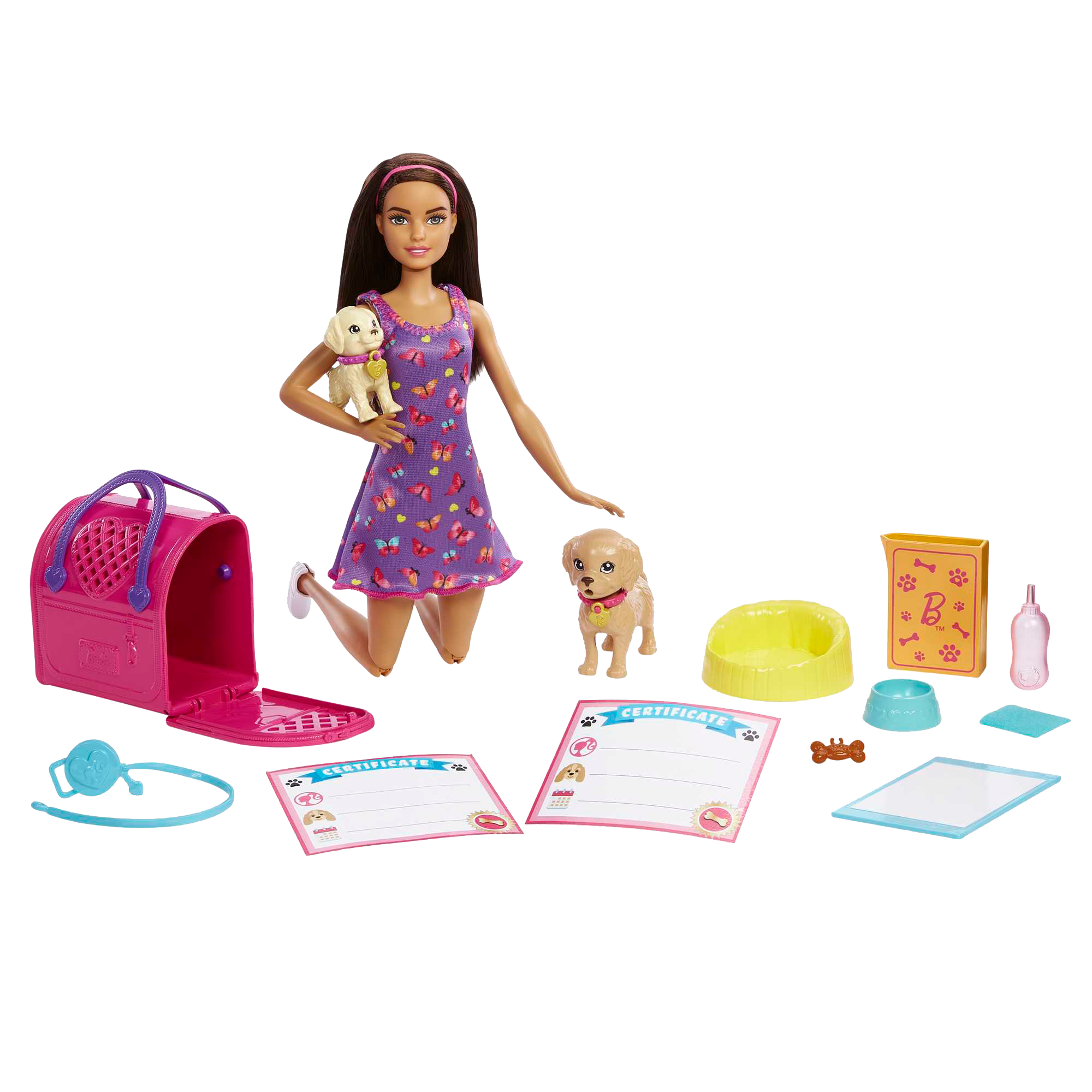Barbie doll with puppy accessory hotsell