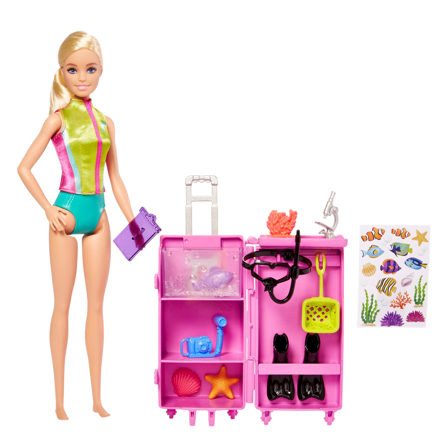 Barbie Marine Biologist Doll and Playset (Light Skin Tone)