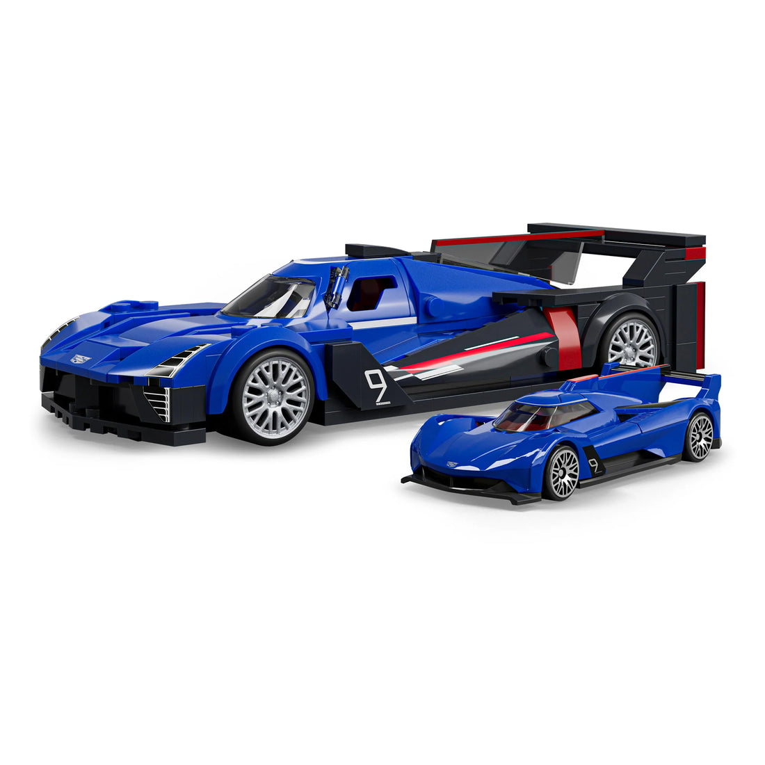 Bundle: Brick Shop Hot Wheels Maserati MC20 & Cadillac GTP Hypercar Building Sets