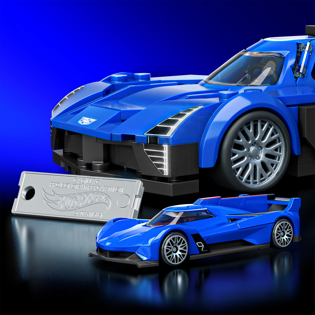Bundle: Brick Shop Maserati, Cadillac & Corvette Hot Wheels Building Set Trio