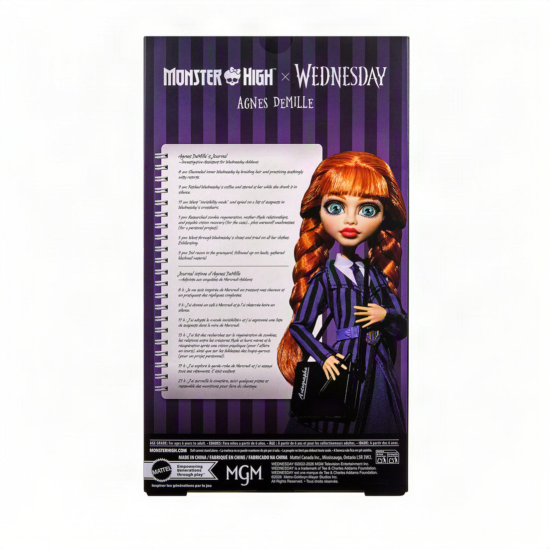 Monster High x Wednesday Series Agnes DeMille Doll