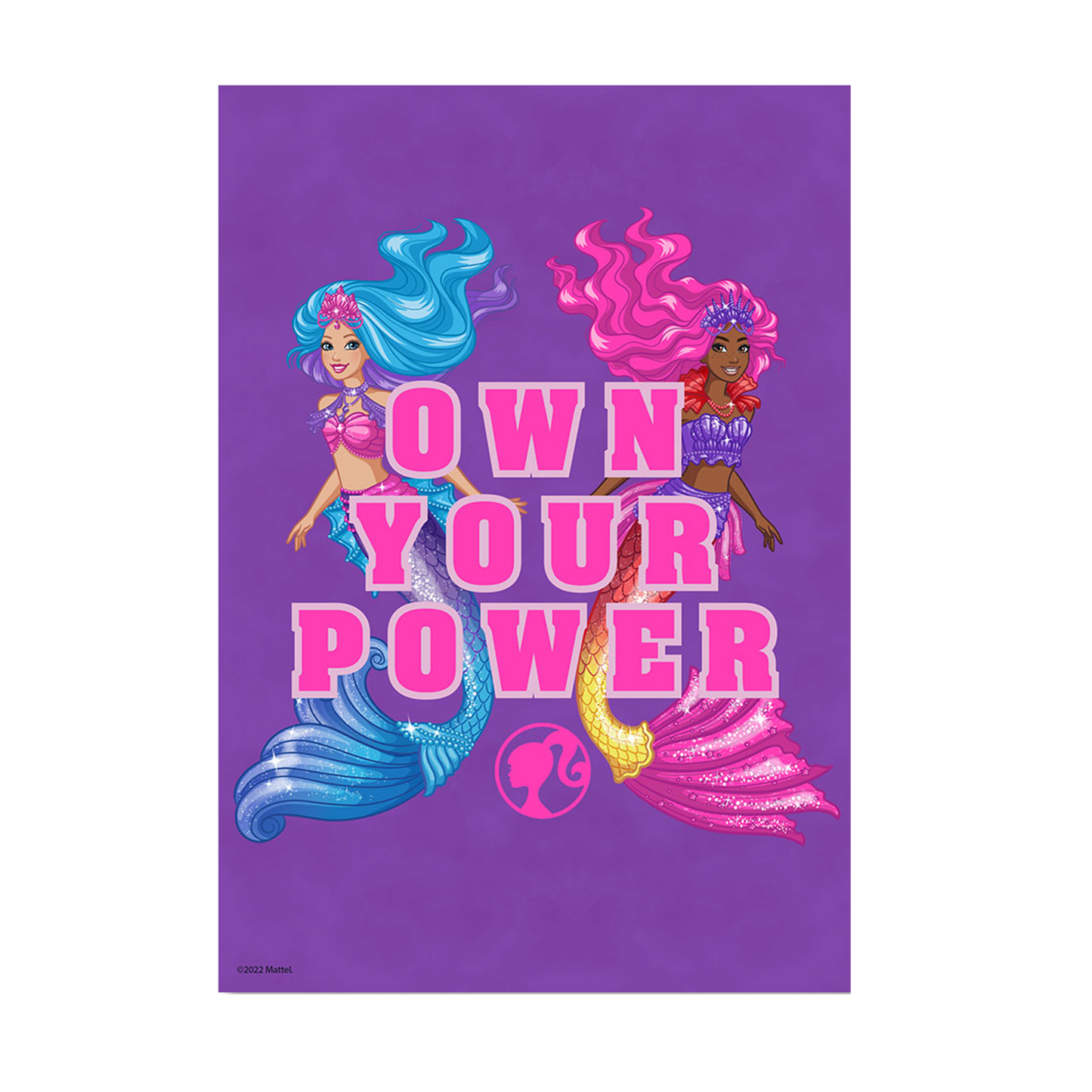 Barbie Mermaid Power Own Your Power A3 Wall Art