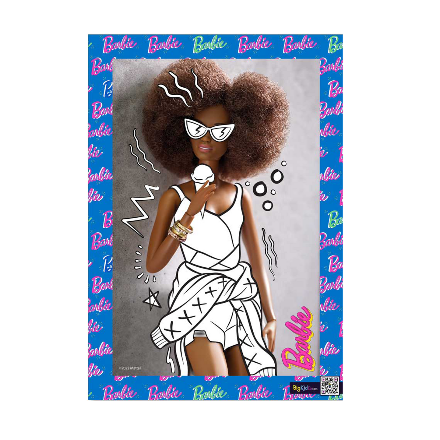 Barbie Ice Cream A3 Creative Art