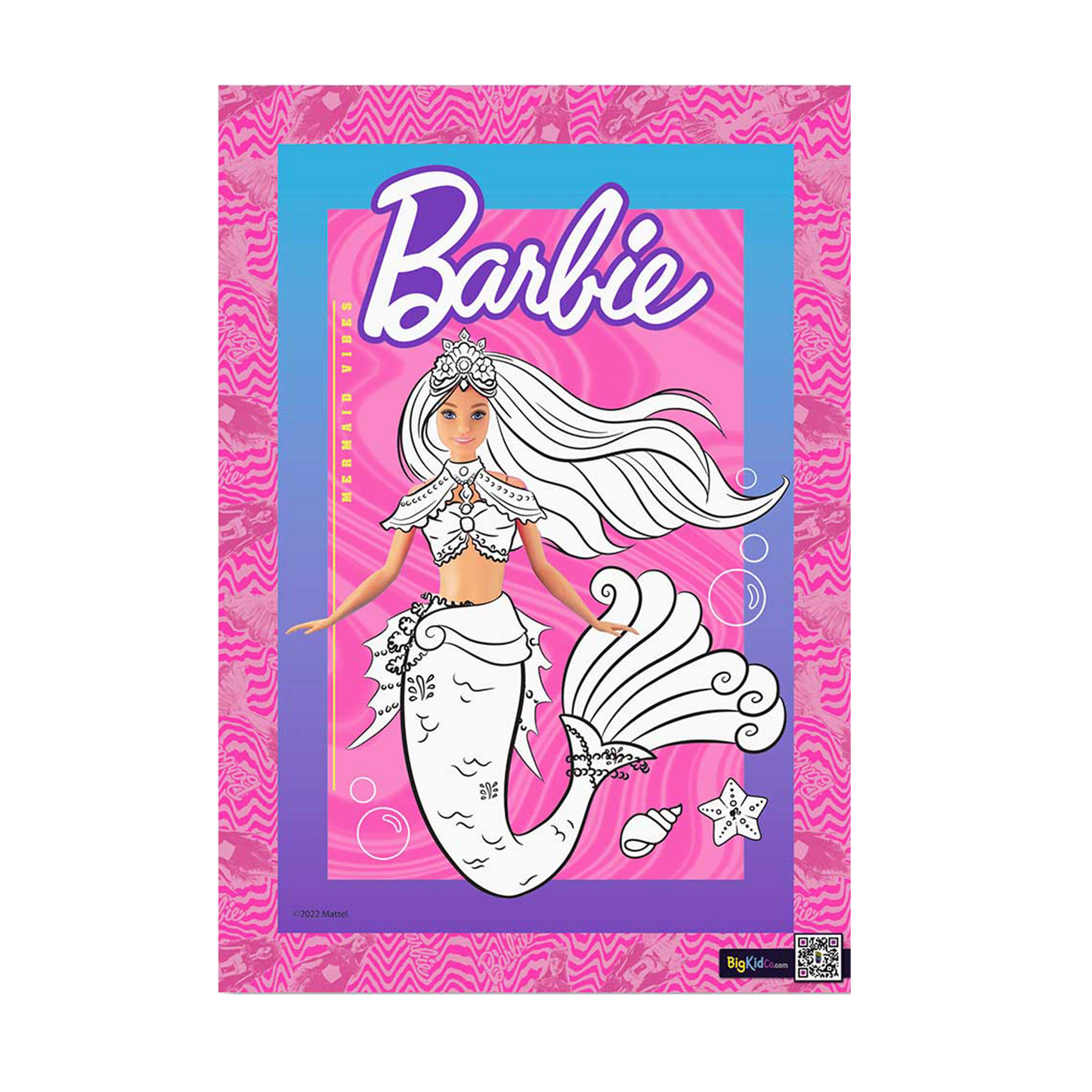 Barbie Mermaid Power "Malibu" Doll A3 Creative Art
