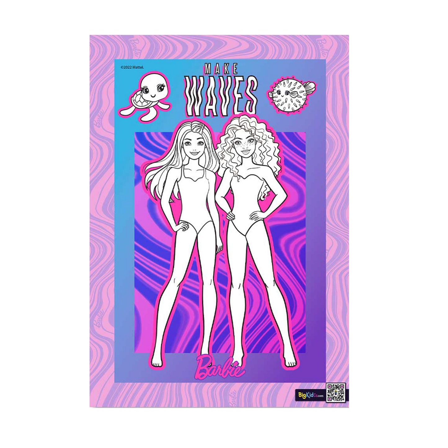 Barbie Mermaid Power Make Waves A3 Creative Art