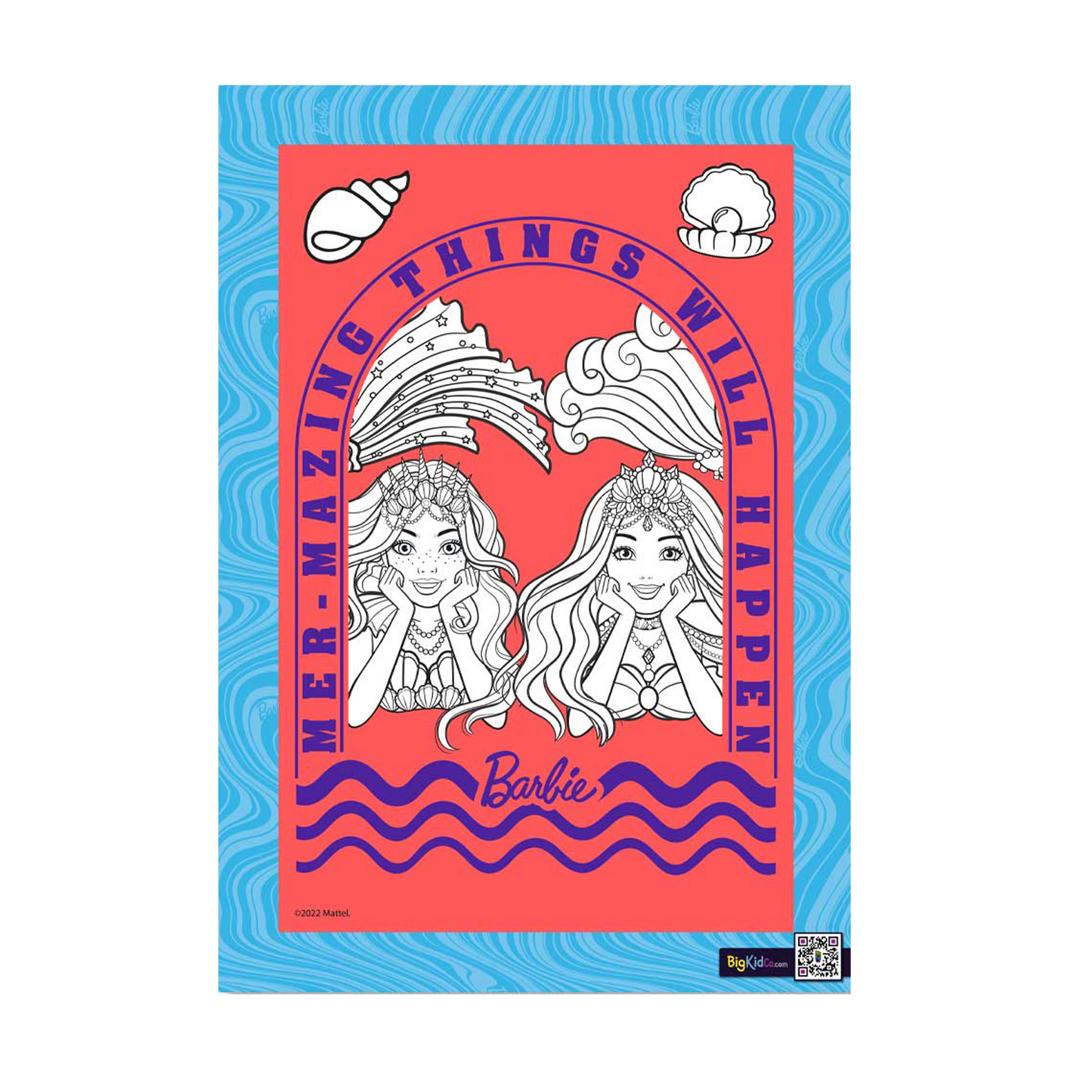 Barbie Mermaid Power Mer-Mazing A3 Creative Wall Art