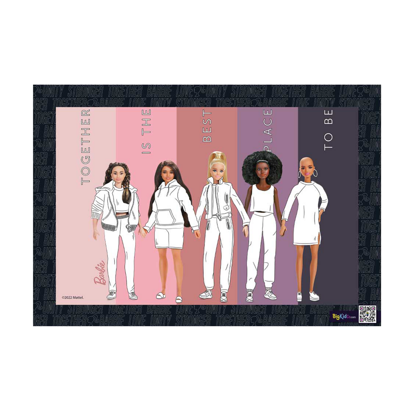 Barbie Together Is The Best Place A3 Creative Art