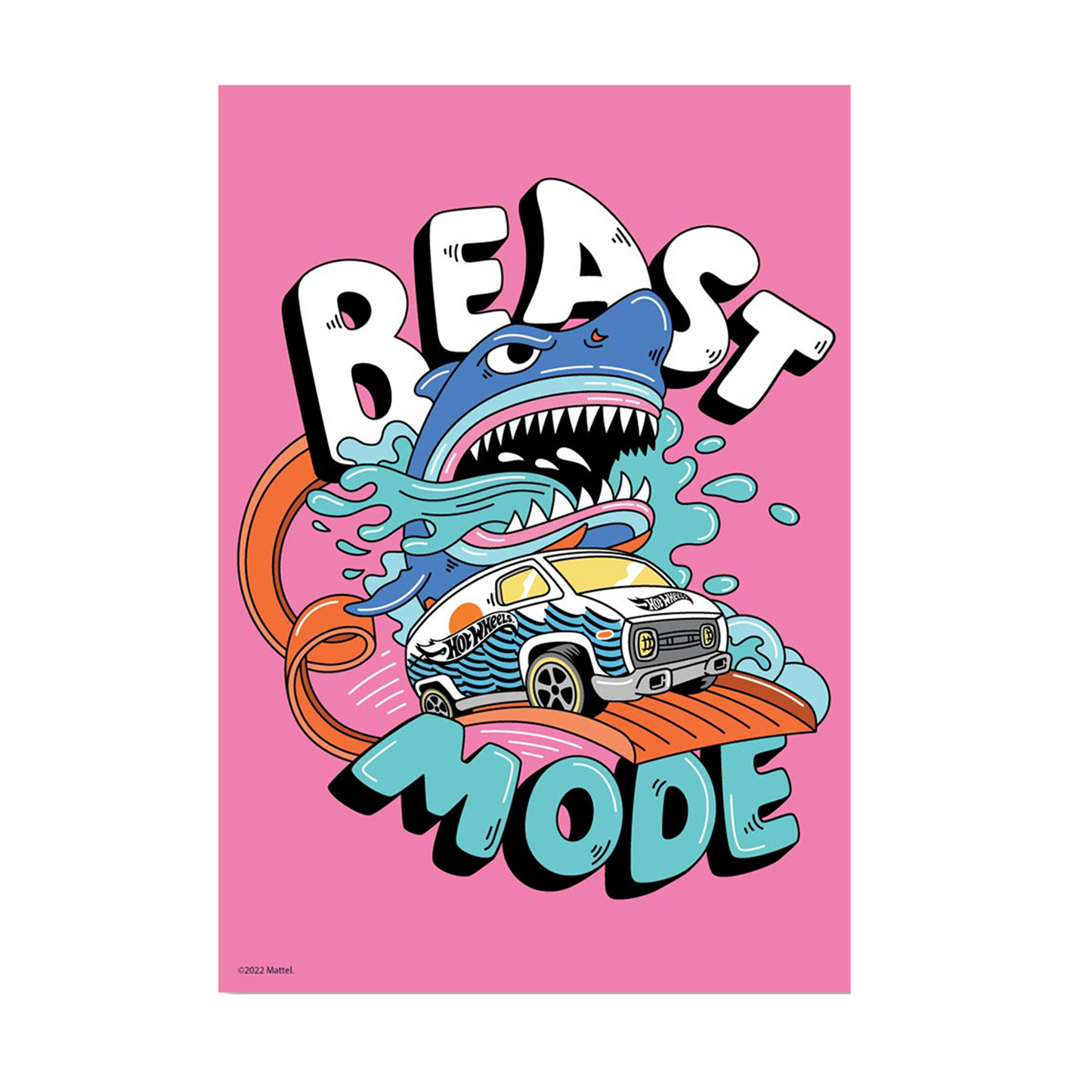 Hot Wheels Beast Mode A3 Wall Art