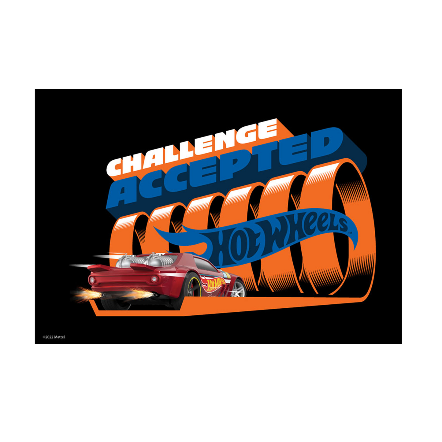 Hot Wheels Challenge Accepted A3 Wall Art