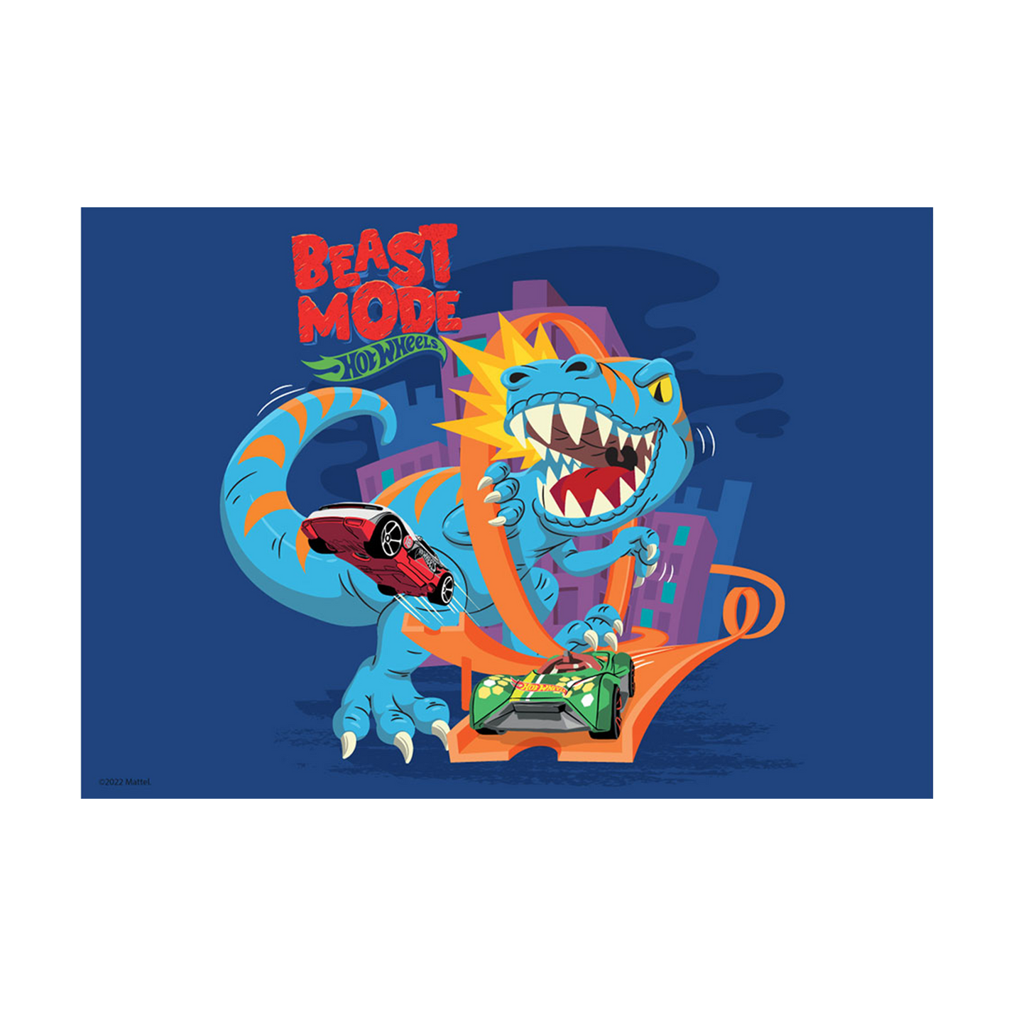 Hot Wheels Creatures Dino A3 Wall Art
