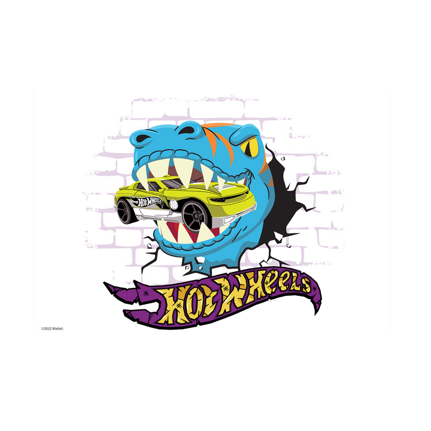 Hot Wheels Creatures Dino Bite A3 Wall Art