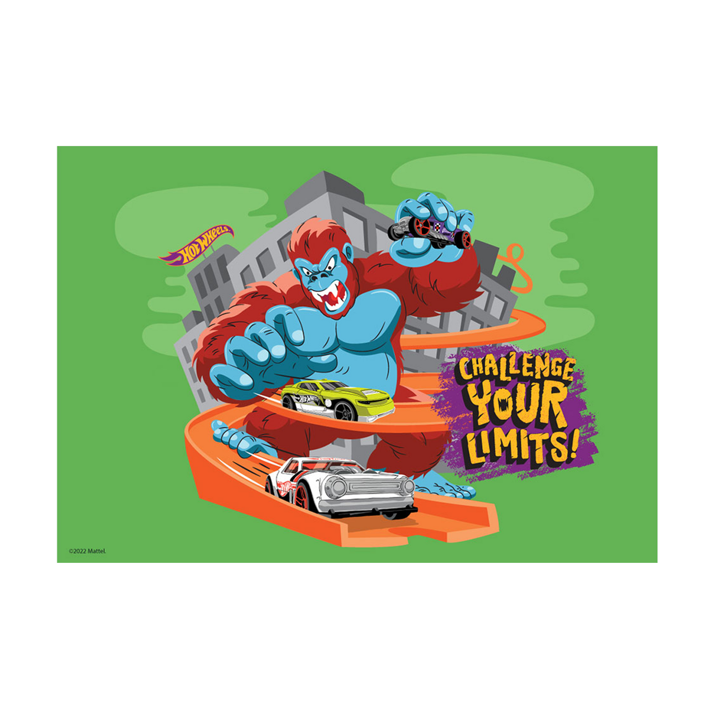 Hot Wheels Creatures Gorilla A3 Wall Art