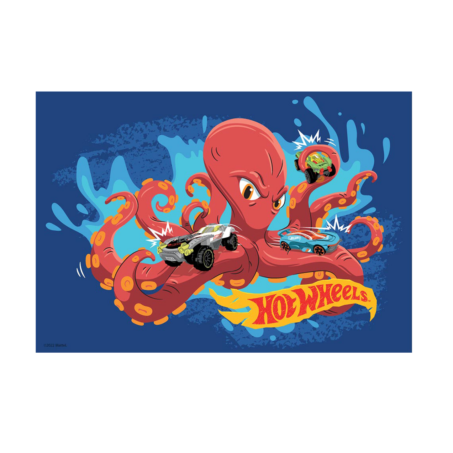 Hot Wheels Creatures Octopus A3 Wall Art
