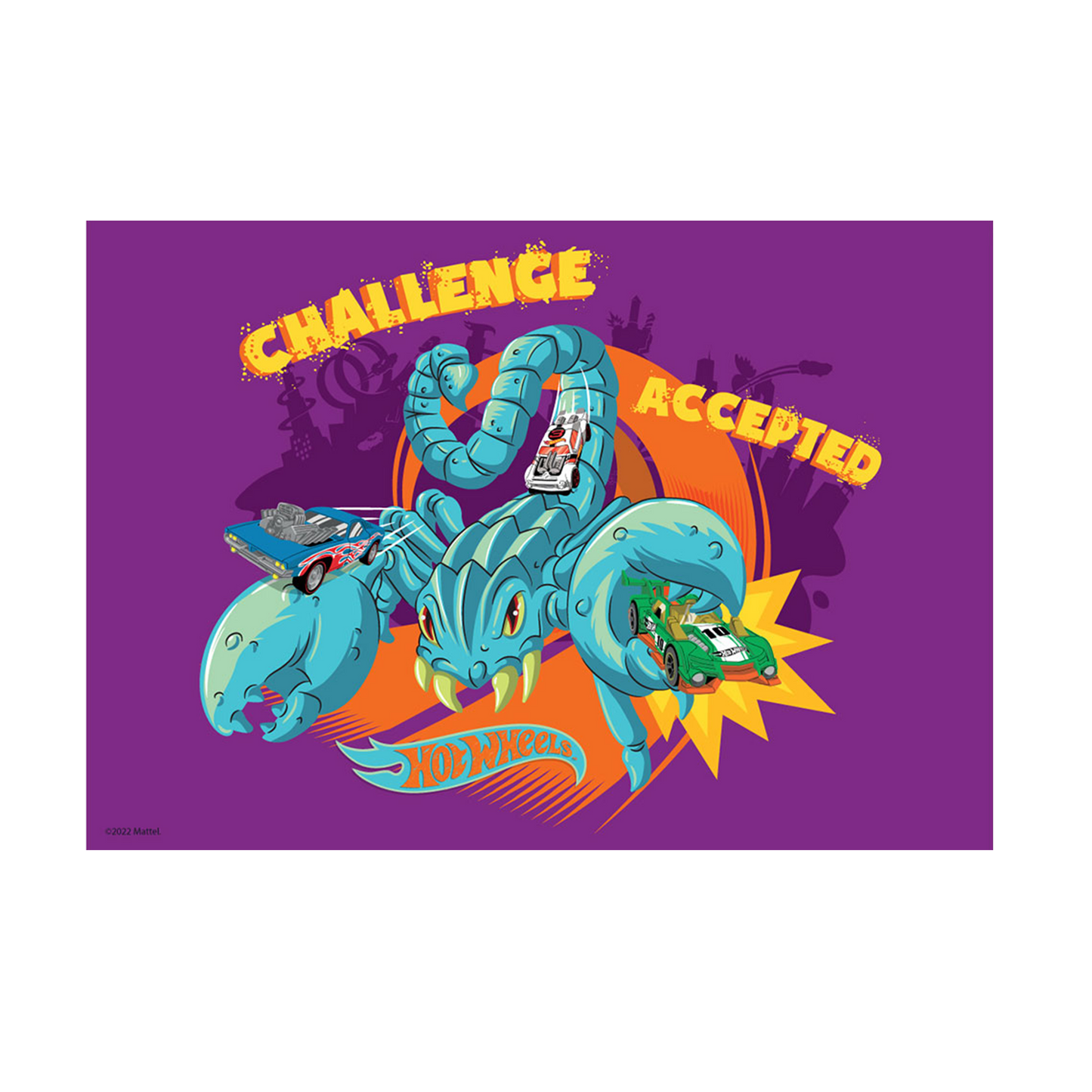 Hot Wheels Creatures Scorpion A3 Wall Art