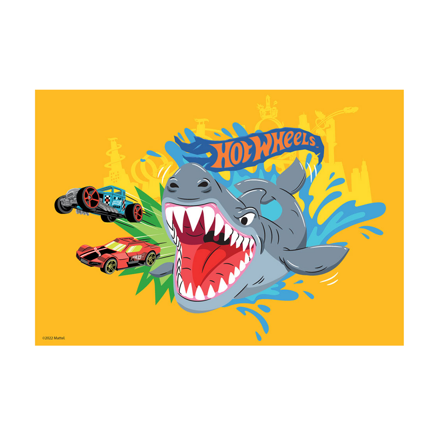 Hot Wheels Creatures Shark A3 Wall Art