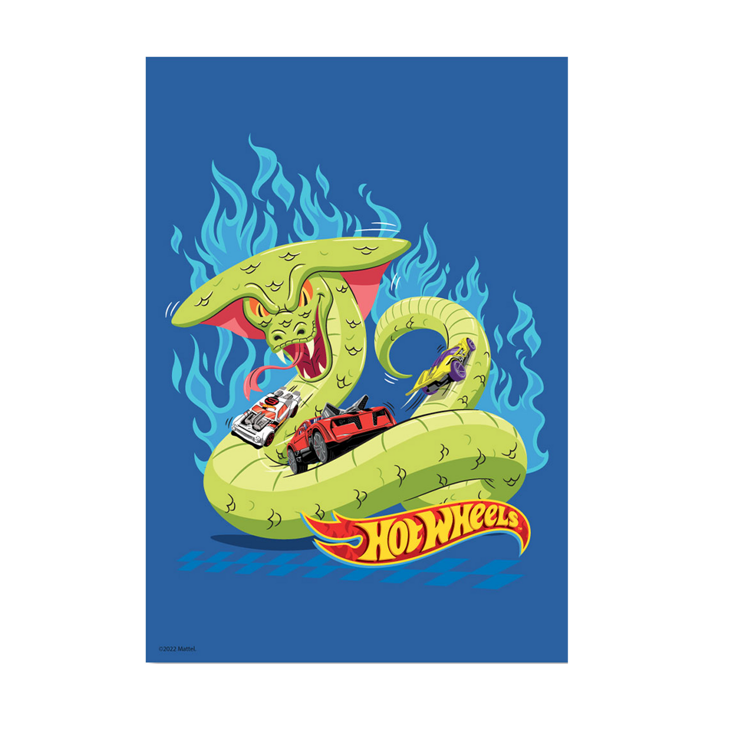 Hot Wheels Creatures Snake A3 Wall Art