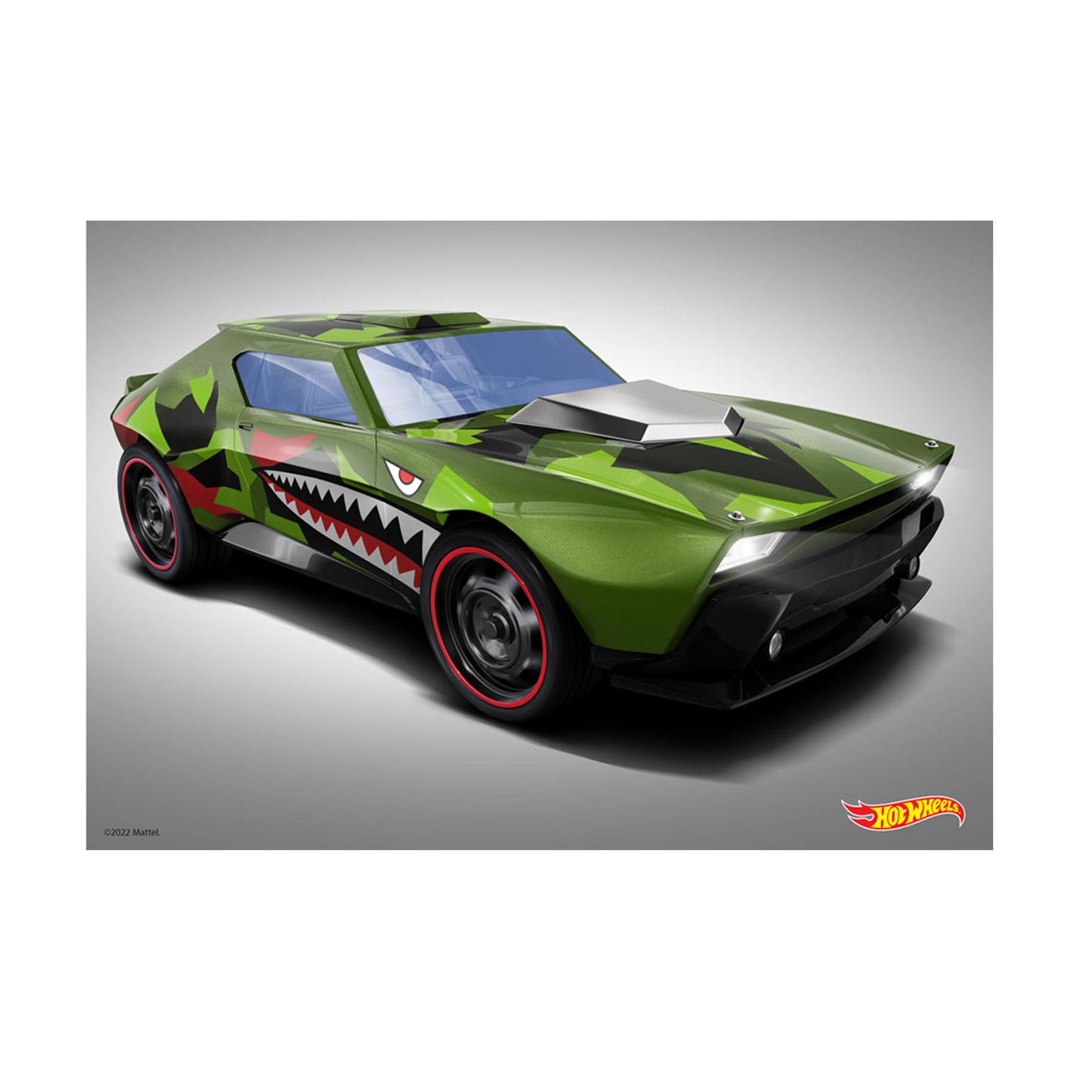 Hot Wheels Muscle Bound Front A3 Wall Art