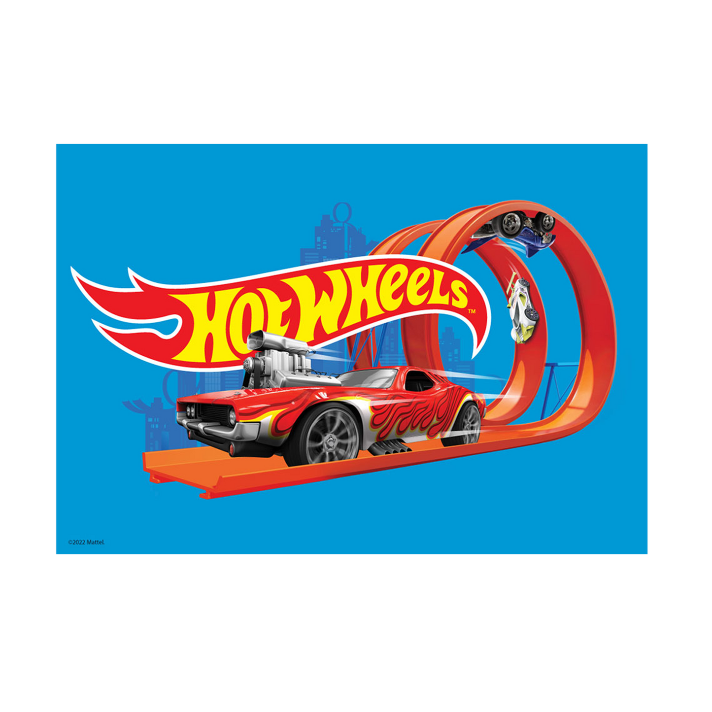 Hot Wheels Rodger Dodger Blue A3 Wall Art