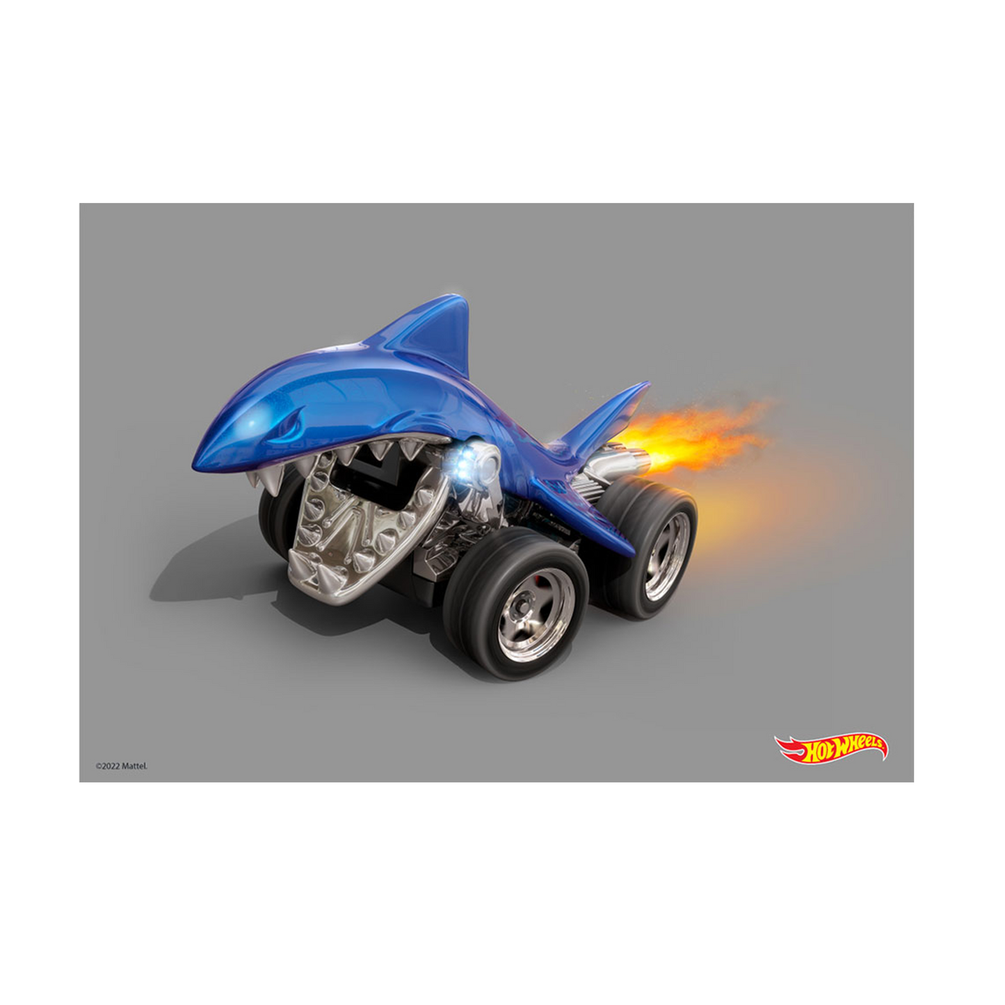 Hot Wheels Shark Bite Front A3 Wall Art