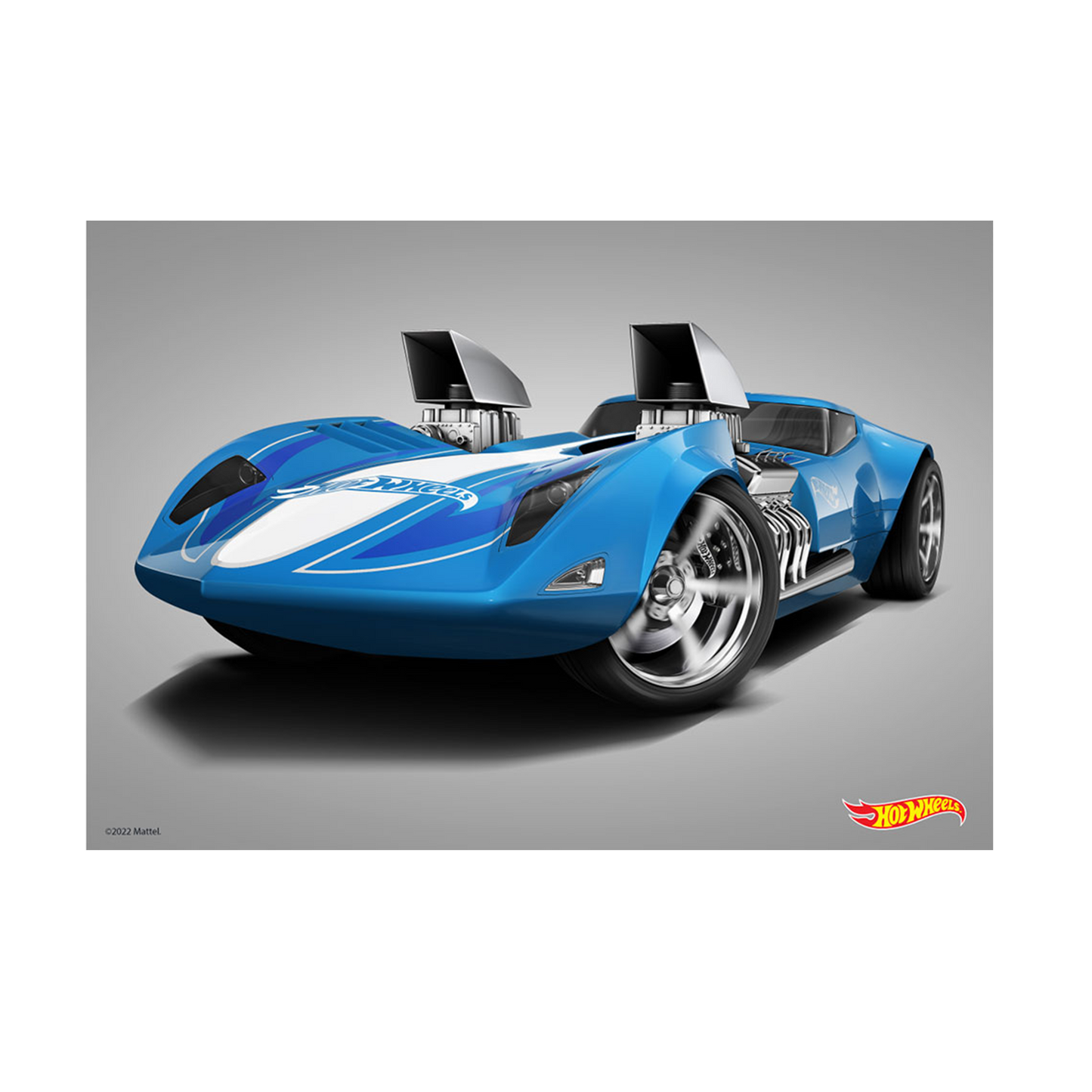 Hot Wheels Twin Mill Front A3 Wall Art