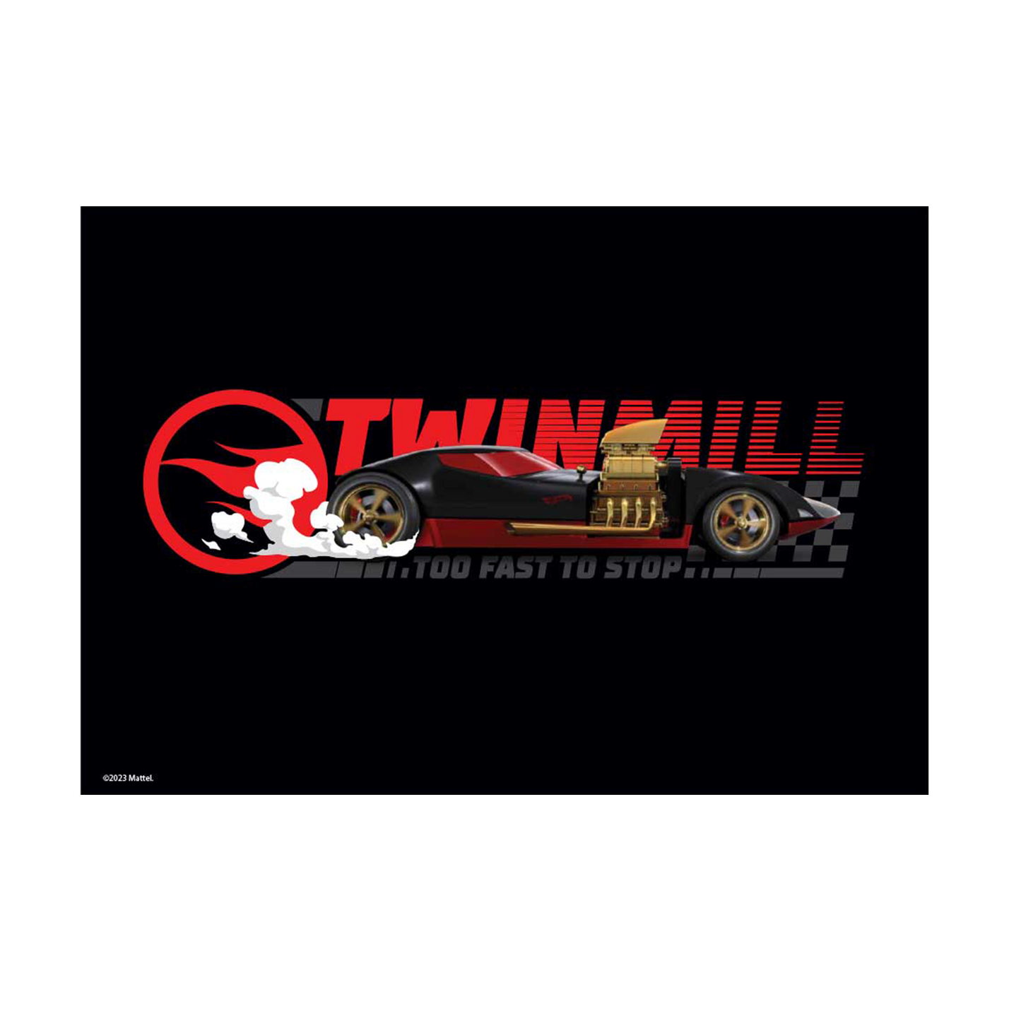Hot Wheels Too Fast to Stop A3 Wall Art
