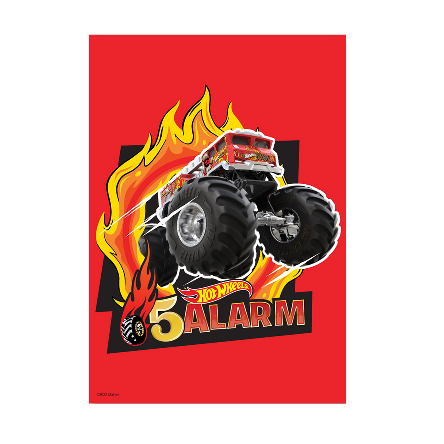 Hot Wheels Monster Trucks 5 Alarm A3 Wall Art