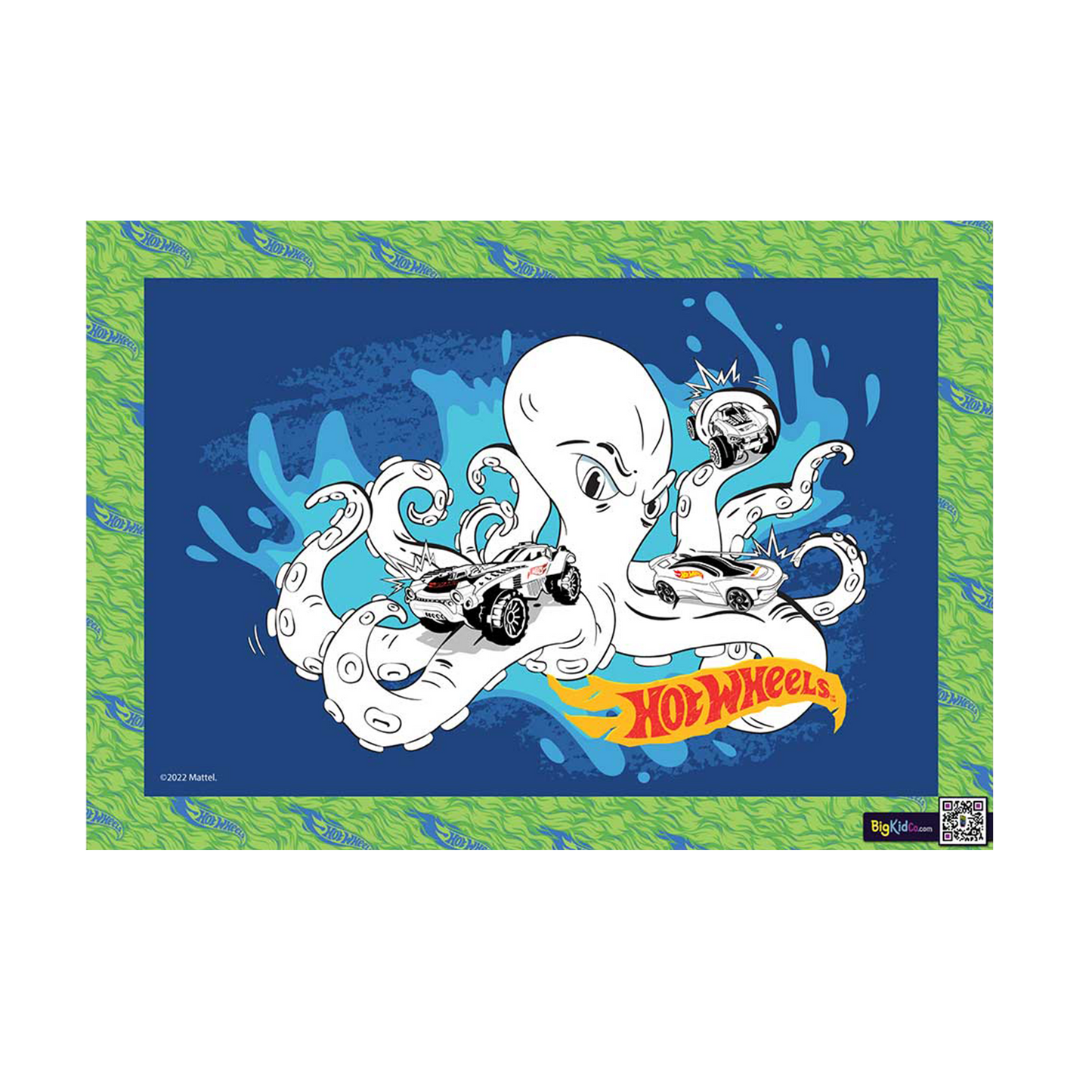 Hot Wheels Creatures Octopus A3 Creative Art