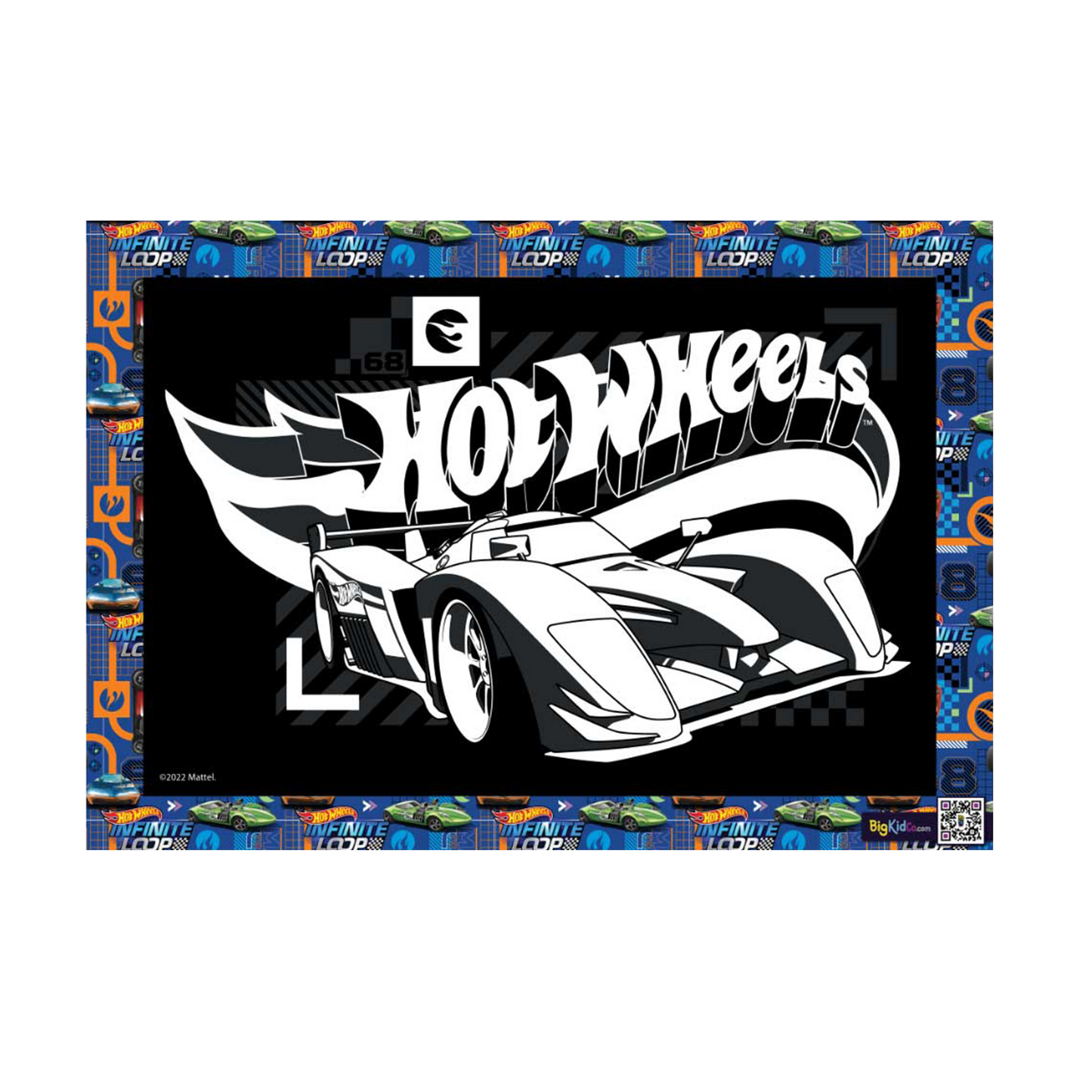 Hot Wheels Infinite Loop A3 Creative Art
