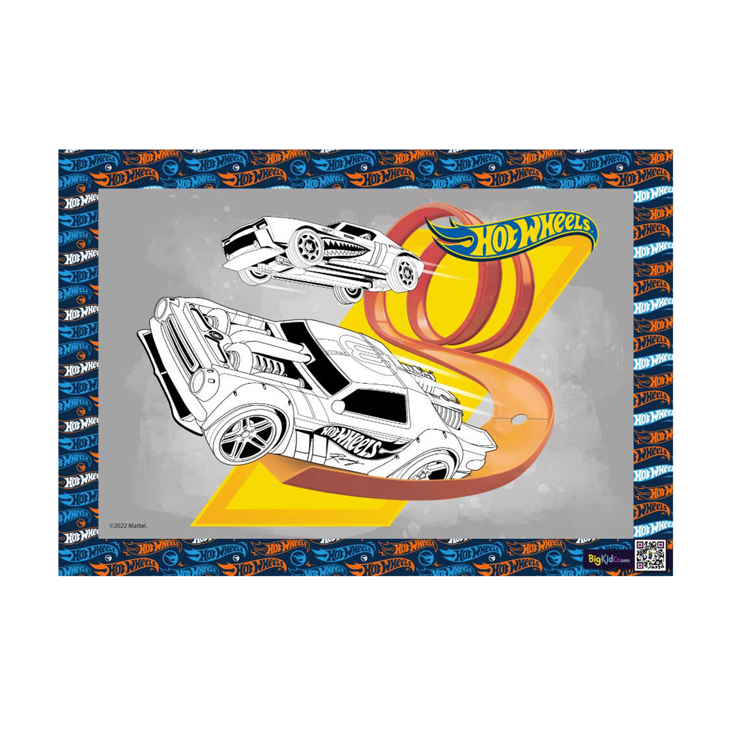Hot Wheels Night Shifter Grey A3 Creative Art