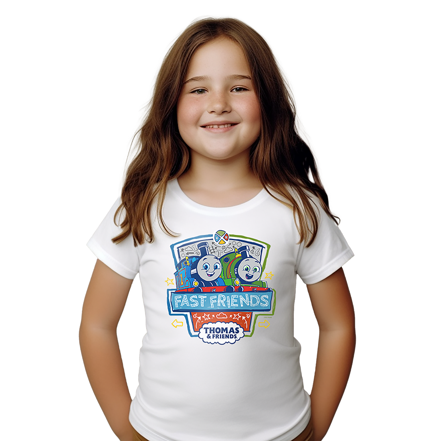 Thomas & Friends Fast Friends Girls White Tee