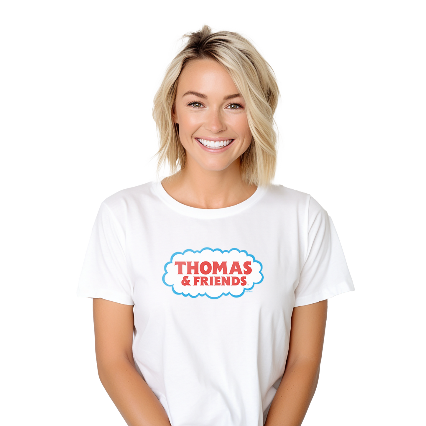 Thomas & Friends Classic Logo Womens White Tee